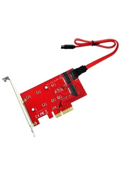 Pcı-express X4 To Ngff M.2 B & B+m Key Sata Ssd Pci E Çevirici