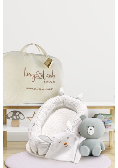 Unisex Lamb 2 Parça Babynest Seti Ortopedik Uyku Yatağı