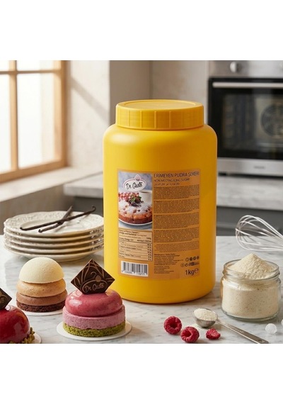 Erimeyen Pudra Şekeri 1 Kg Isıya Dayanıklı Pasta Ve Tatlı Süsleme Pudra Şekeri