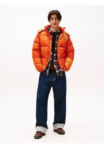 Tommy Hilfiger Tjm Alaska Down Puffer Ext Erkek Turuncu Mont - Dm0dm22036 Turuncu