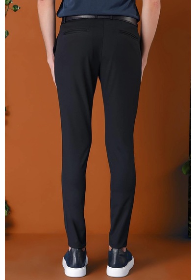 Efor Slim Fit Yan Cep Esnek Pamuk Casual Lacivert Pantolon P 1147 Lacivert
