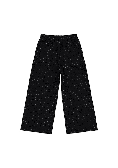 Civil Girls Kız Çocuk Taşlı 6-9 Yaş Pantolon - Siyah