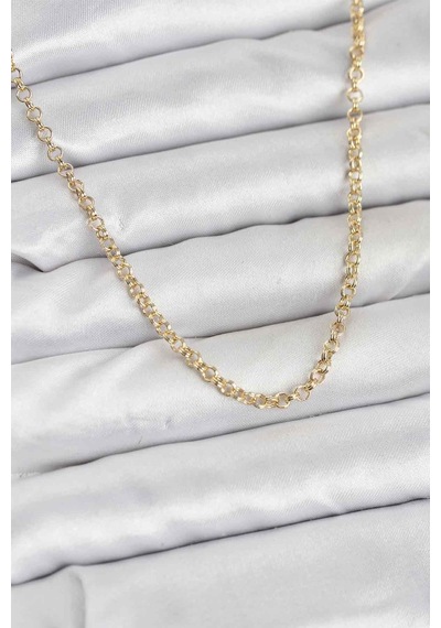 Cm Gold Renk Pirinç Halkalı Model Kadın Kolye Karışık Renk
