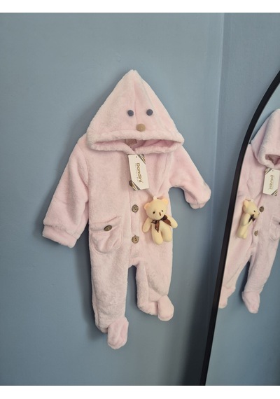 Gunes7 Peluş Bebek Uyku Tulumu Pembe