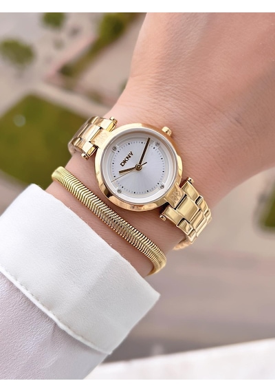 Dkny Çelik Kasa Ve Kordon 5 Atm Suya Dayanıklı 2 Yıl Garantili Kadın Kol Saati+bileklik Dkny.0055.2