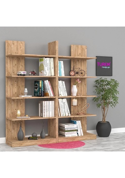 Selenit Ceviz Kitaplık Mdf Siyah Selenit Ceviz Kitaplık Mdf Siyah