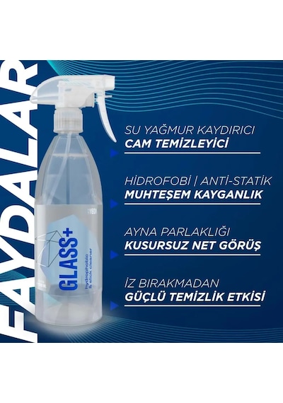 Gyeon Q²m Glass+ Plus Araç Cam Yağmur Kaydırıcı Su İtici Ve Temizleyici - 500 Ml -hidrofobik Parlak A