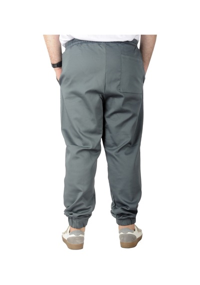 Mode Xl Büyük Beden Erkek Keten Jogger Bahar 21911B Antrasit 001