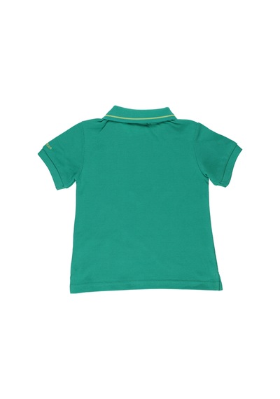 Erkek Bebek Yeşil Polo Yaka Tişört Çok Renkli