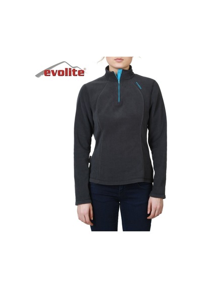 Evolite Fuga Kadın Mikro Polar Sweater - Gri Çok Renkli
