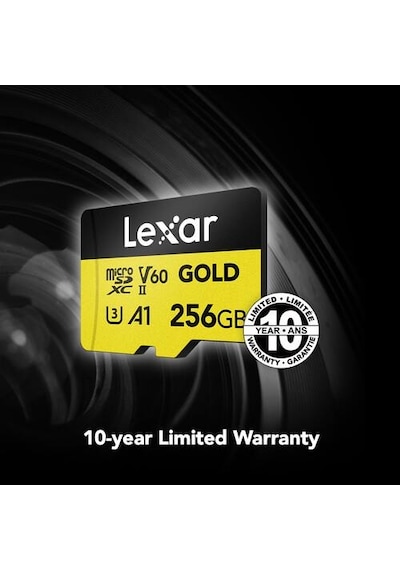 Lexar 256 GB Profesyonel GOLD UHS-II MicroSDXC Hafıza Kartı