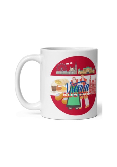 Avusturya Kupa Bardak 2 Adet Seyahat Hatıra Austria Mug