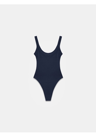Dilvin 21053 Askılı Bodysuit-k.lacivert