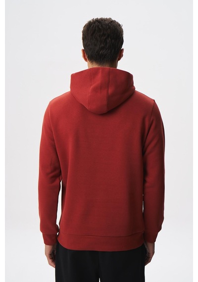 AR-MA Arma Erkek Regular Fit Yazı Baskılı Dikişli Kanguru Cepli Sweatshirt 001