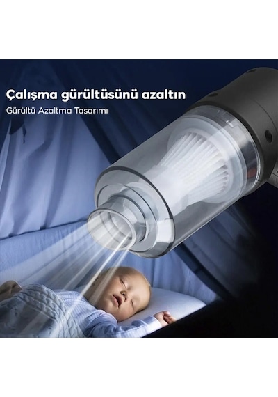 Portatif Mini Araç Süpürgesi