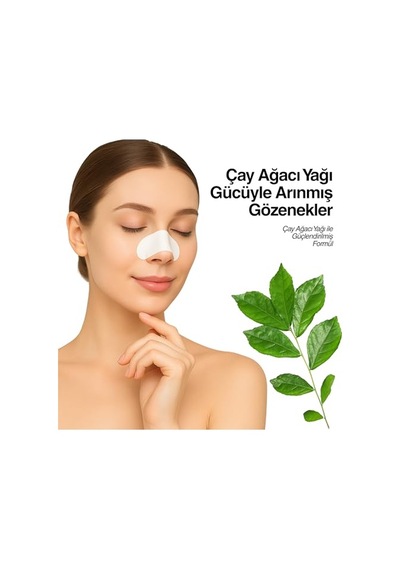 Stopever Pore Strip Siyah Nokta Bandı 2'li Paket Charcoal + Tea Tree Siyah Nokta Karşıtı Gözenek Temizleyici Aktif Karbon & Çay Ağacı Özlü 12 Adet 10