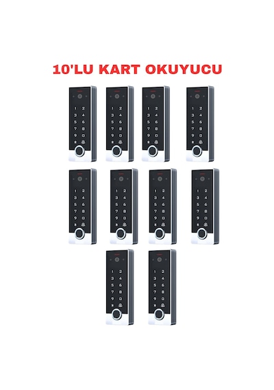 Sr-260 Em Wifi Tuya Video İnterkomlu Parmak İzi Şifreli Proximity Kart Okuyucu 125 Khz 10 Adet