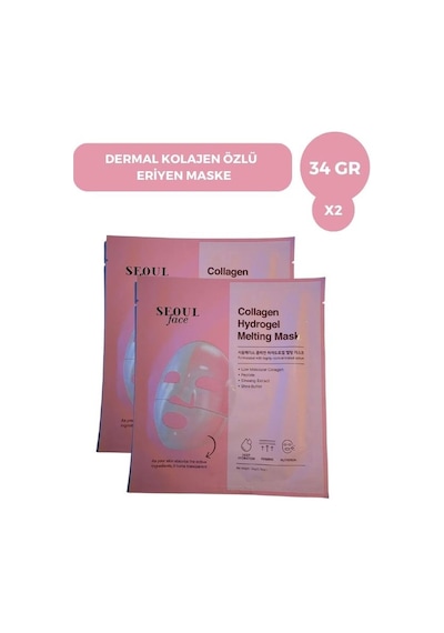 Dermal Seoulface Kolajen Özlü Eriyen Maske 2 x 34 G
