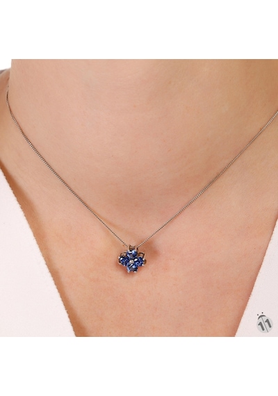 Mineral Takı Mavi Topaz Kolye Ucu