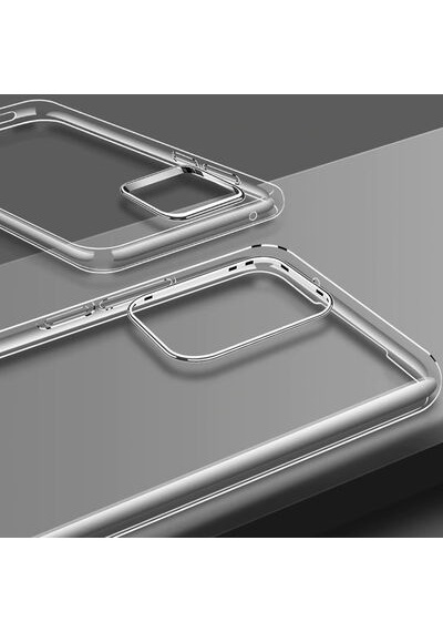 Huawei P40 İle Uyumlu Kılıf Şeffaf Esnek Silikon Telefon Kılıfı Kapak