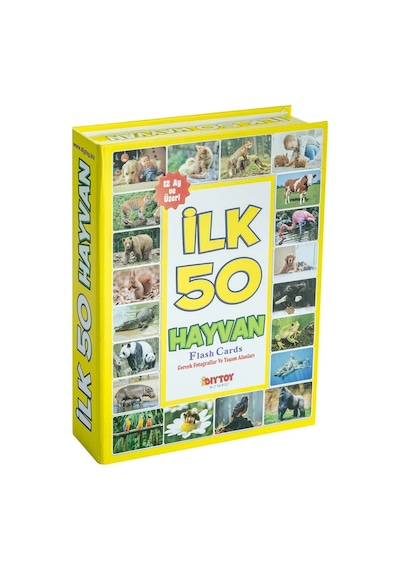 Flash Cards Ilk 50 Hayvan Bebek Eğitim Seti