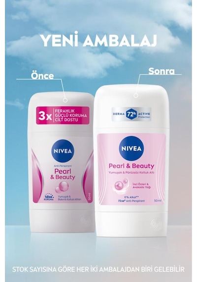 NIVEA Pearl & Beauty 72 Saat Kadın Stick Deodorant 50 ML