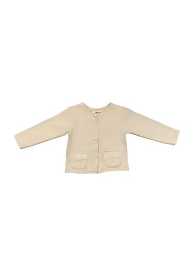 Zekids Kız Bebek Kışlık Kaşkorse Hırkalı Pantolonlu Takım-14425 Bej