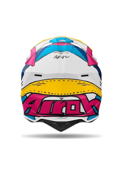 Airoh Wraap Paint Matt Kask Pembe - Sarı
