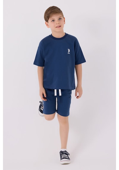 U.S. Polo Assn. Erkek Çocuk Mavi Bermuda Takım 5274-43959 Mavi