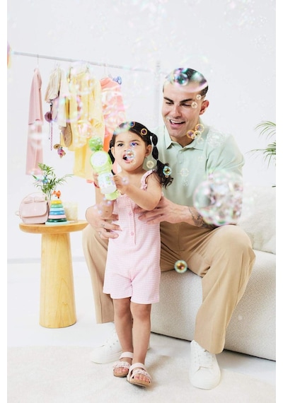 Defacto Askılı Kırışık Dokulu Kısa Tulum Kız Bebek H4273a526smpn171 Pembe-pn171