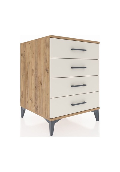 Kronos Komodin 4 Çekmeceli 60x59x80 Çam-aytaşı Atlas Çam