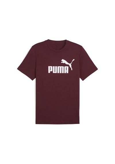 Puma Ess No. 1 Logo Tee Erkek Yetişkin T-shirt Bordo
