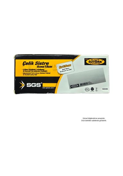 Sgs Çelik Sistre - 0.5 Mm. - 6x15 Cm. - 2 Adet