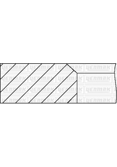 Yenmak Motor Segmanı M131 Dkş 1600 84.00 Çap Std 91-09397-000-ynm-1s4 1901065