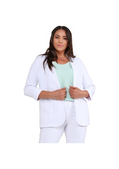 Hanezza Yeni Sarap Rengi Kadın Blazer Ceket Büyük Beden Takım Elbise Uyumlu Beyaz - 5553107 Beyaz Hanezza Yeni Sarap Rengi Kadın Blazer Ceket Büyük Beden Takım Elbise Uyumlu Beyaz - 5553107 Beyaz