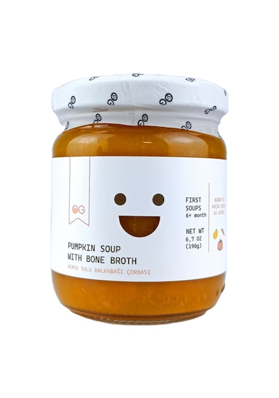 OG natural Kemik Sulu Balkabağı Çorbası 190G 6 Ay