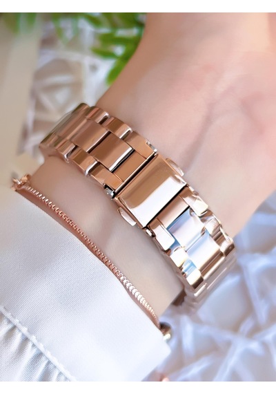 Ferro Rose/gold Renk Kararmaz Renk Atmaz 3 Atm Özel Tasarım Kadın Kol Saati Efl51336c