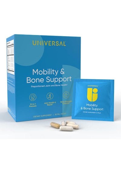 Universal U Mobility & Bone Joint & Cartilage Multivitamin Collagen Turmeric Glucosamine Chondroitin Msm 30 Packs