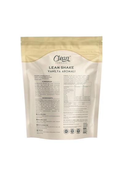 Clean Powders Lean Shake 600 Gr Vanilya