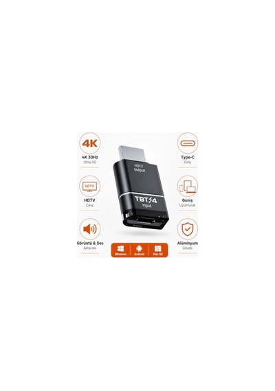 Usb Type-c Thunderbolt To Hdmı Adaptör 4k 30hz Görüntü Ve Ses Aktarım Dönüştürücü