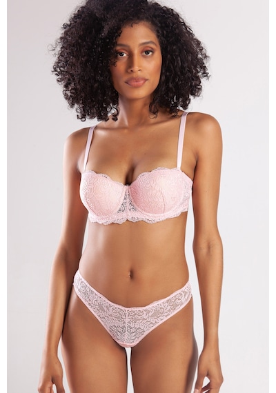 Lenaca G.colors Push Up Strapless Bra, Açık Pembe Konforlu Ve Şık Sütyen Çok Renkli