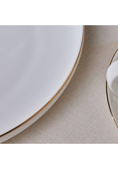 Elegance Bone Favaro 38 Parça 6 Kişilik Kahvaltı Seti Gold Çok Renkli