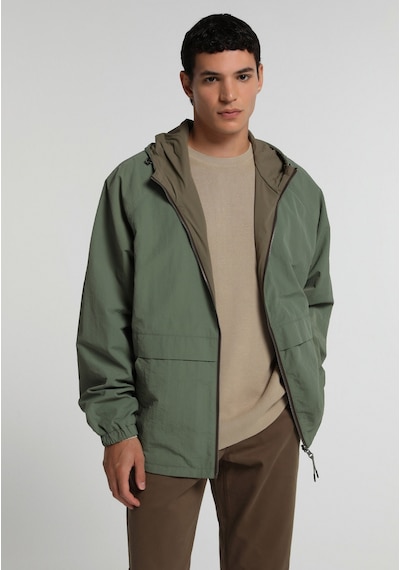 Colin's Colins Loose Fit Düz Astarlı Fermuarlı Erkek Yeşil Yağmurluk Cl1081715 Q1.v1 Kha Haki