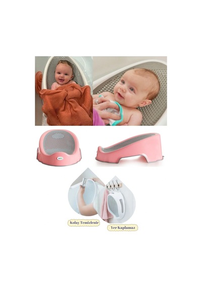 Babyjem Soft Banyo Desteği Bebek Yıkama Yardımcısı Pembe
