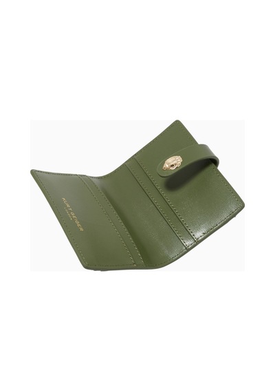 Kurt Geiger Shoreditch Card Holder, Lüks Deri Kartlık, Sınırlı Üretim Yeşil