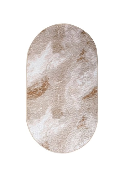 Dijidekor Halı Devetüyü Cool Yıkanabilir Saçaksız Oval Delüxe Yolluk Kilim Salon Halısı Modelleri Çok Renkli