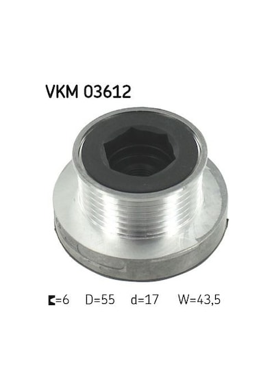 Skf Vkm 03612 Alternator Kasnak Clıo Iı-mgn-kng-scenıc K4m-k4j-k9k-f4p 6 Kanal