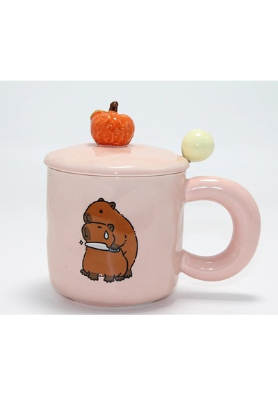 3d Capybara Desenli Porselen Kupa Bardak Alk4504 11