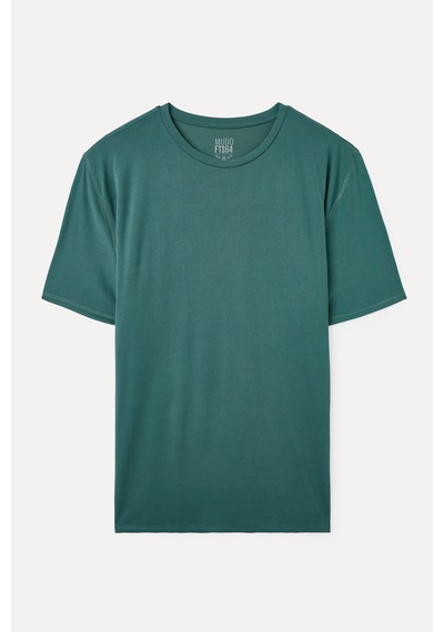 Mudo Erkek Erkek Yeşil Modal Karışımlı Loose Fit Bisiklet Yaka T-shirt 1263846