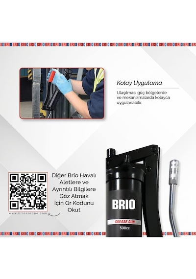 Brio 1404-gg500 Manuel Gres Tabancası, Standart